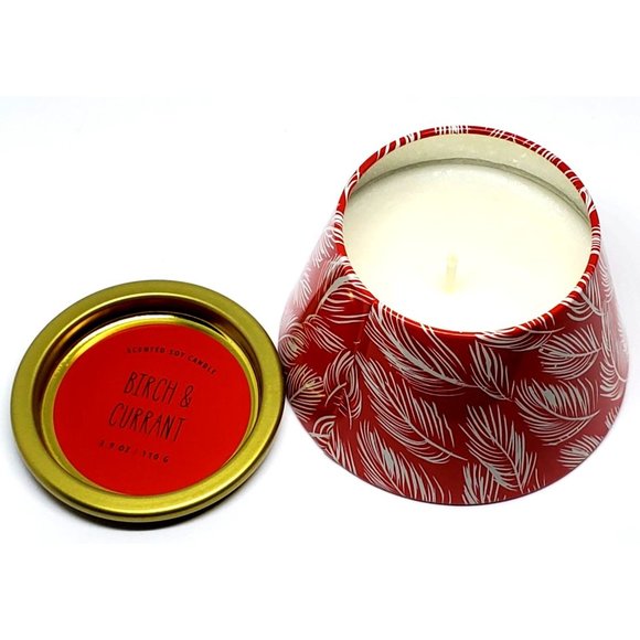 Opalhouse Birch & Currant Scented Soy 3.9 oz Cone Shape Metal Tin Candle NEW - Picture 1 of 5